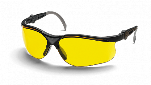 Очки защитные Yellow X, жёлтые линзы (для работы при плохой освещенности), стойкие к царапинам